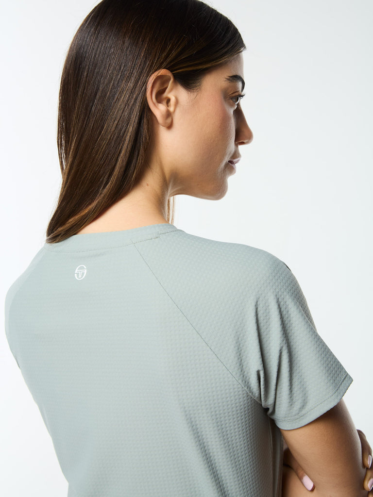Eva Cropped Top- Slate Gray