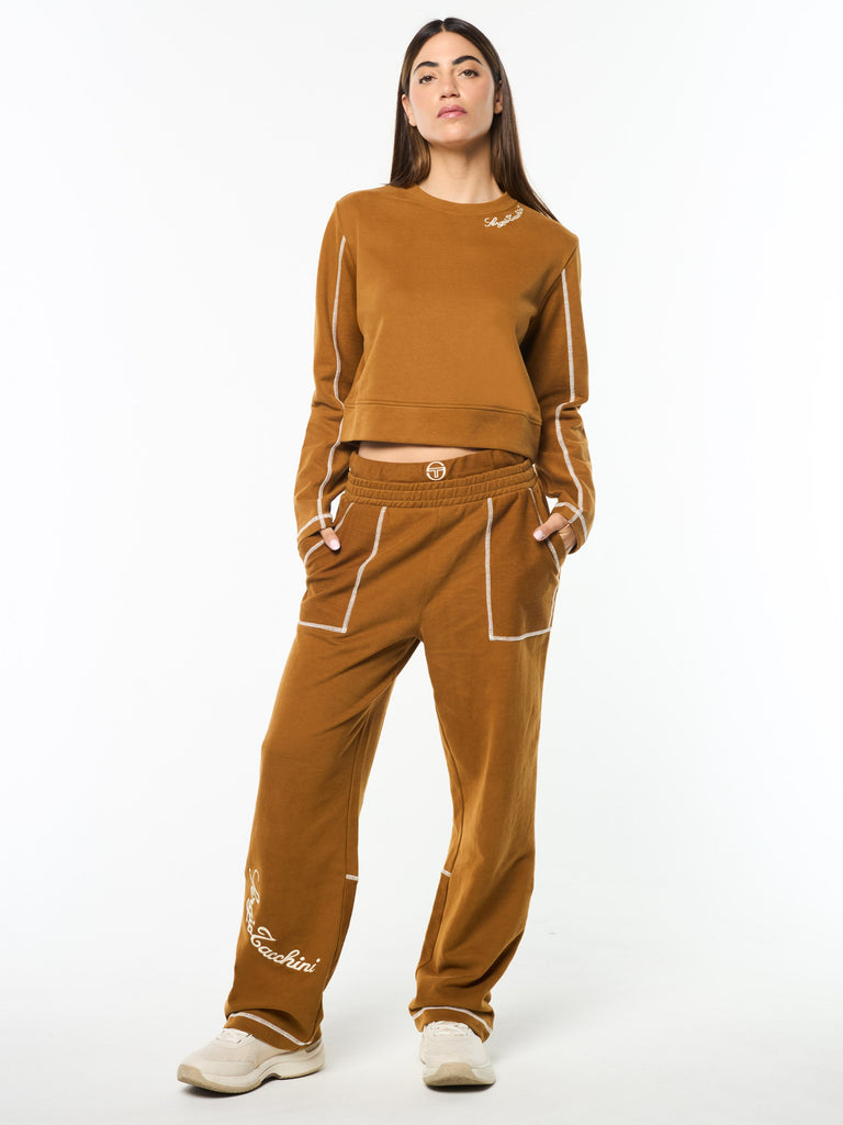 Greta Sweatpant- Bronze Brown
