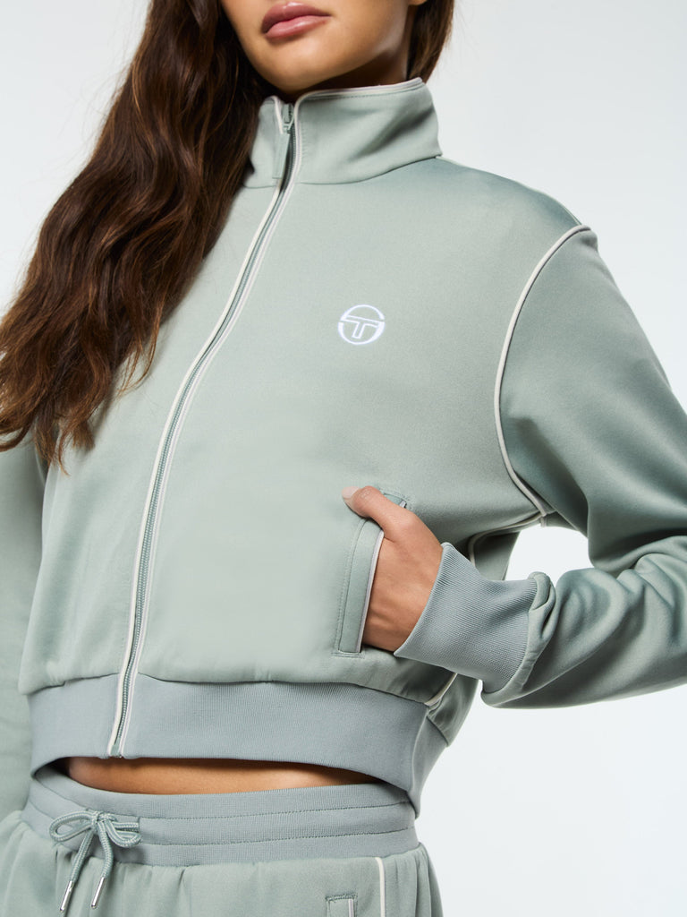 Terina Track Jacket- Slate Gray