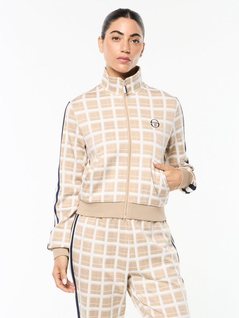 Women's Damarindo Check Track Jacket- Humus
