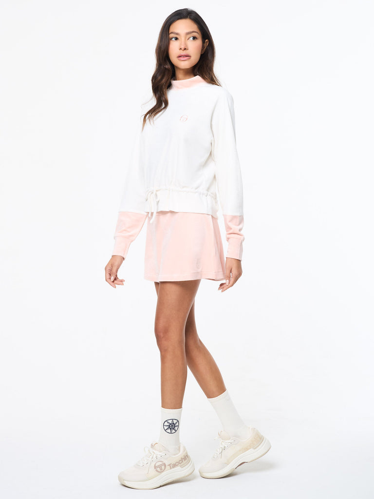 Lina Velour Top- Gardenia