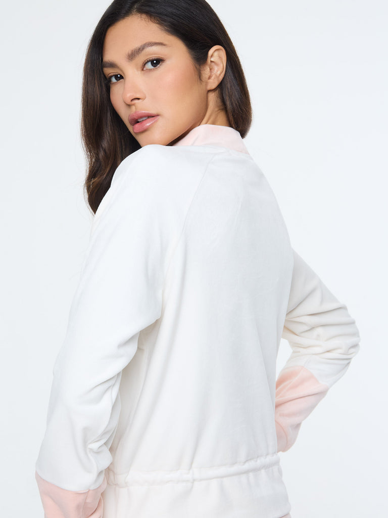 Lina Velour Top- Gardenia