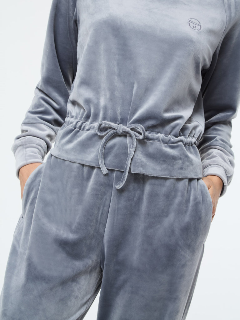 Lina Velour Top- Quiet Shade