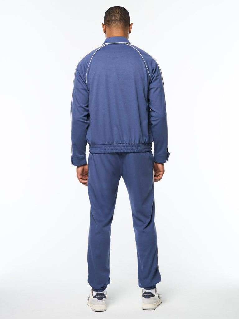 Ettore Track Jacket- Blue Indigo