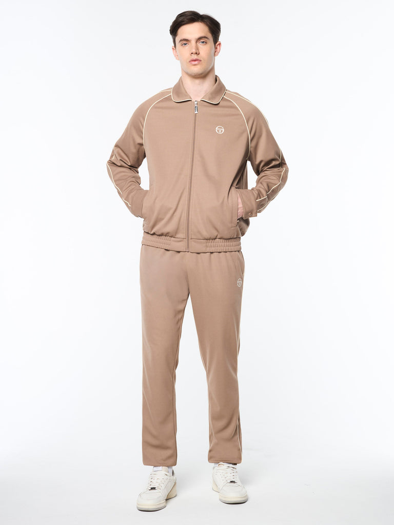 Ettore Track Jacket- Taupe Grey