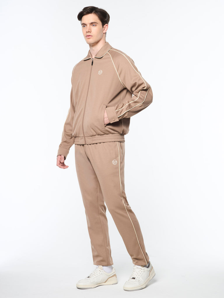 Ettore Track Jacket- Taupe Grey