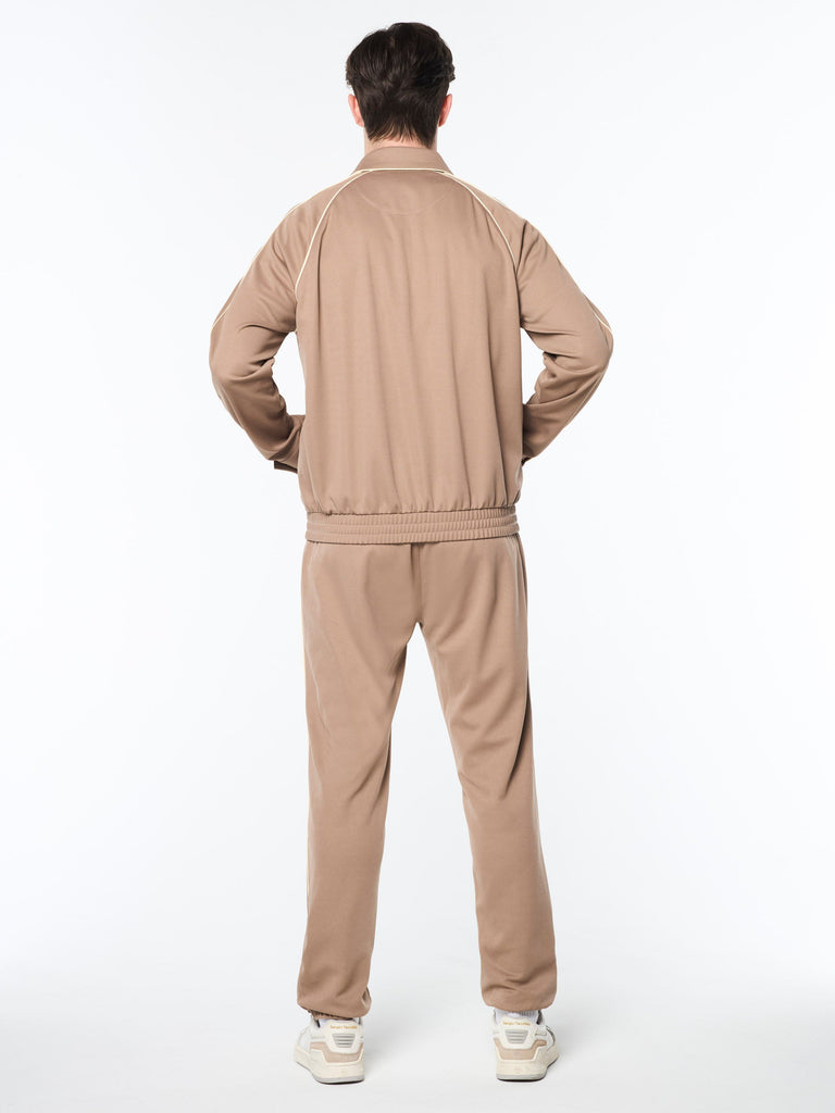 Ettore Track Jacket- Taupe Grey