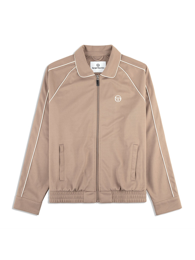 Ettore Track Jacket- Taupe Grey