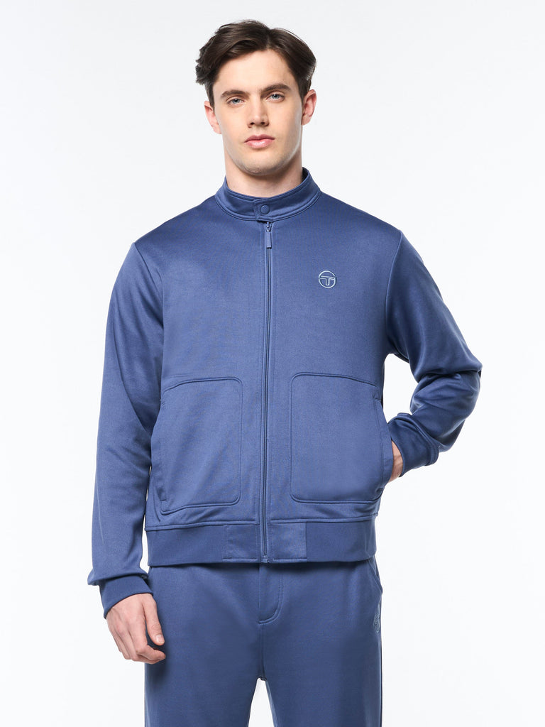 Sandro Track Jacket- Blue Indigo