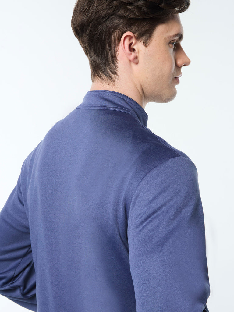 Sandro Track Jacket- Blue Indigo