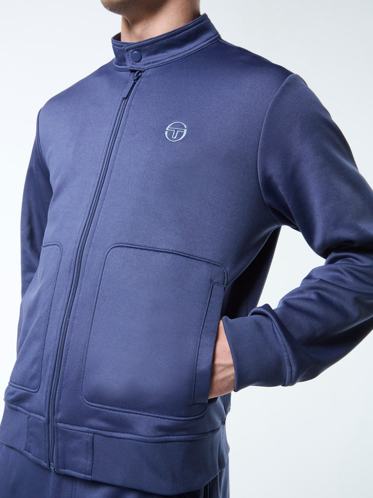 Sandro Track Jacket- Blue Indigo