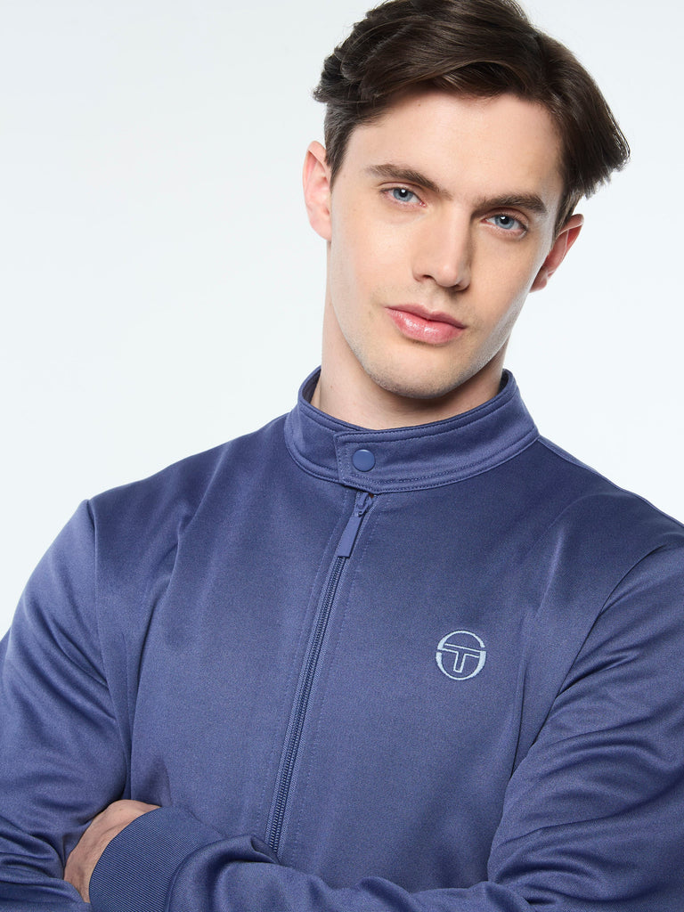 Sandro Track Jacket- Blue Indigo