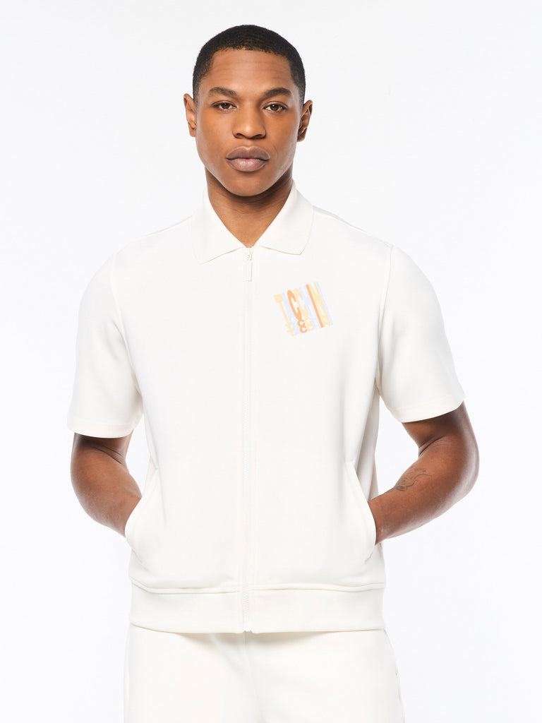 Urso Short Sleeve Track Jacket- Gardenia