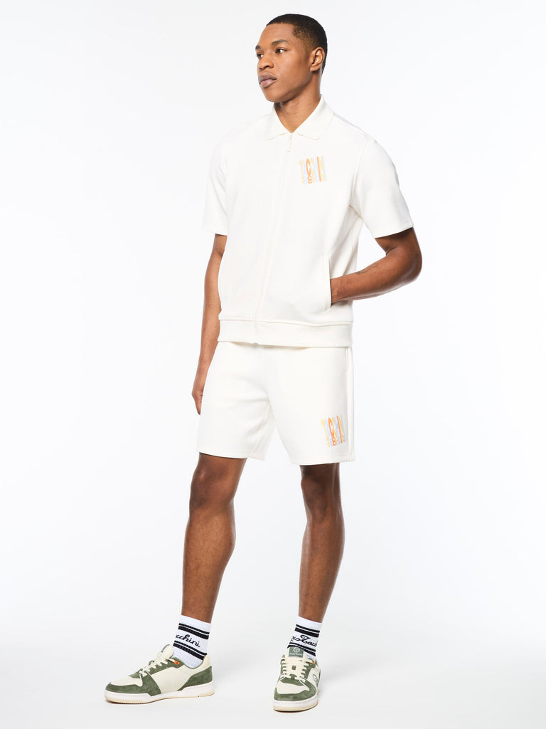 Urso Short Sleeve Track Jacket- Gardenia