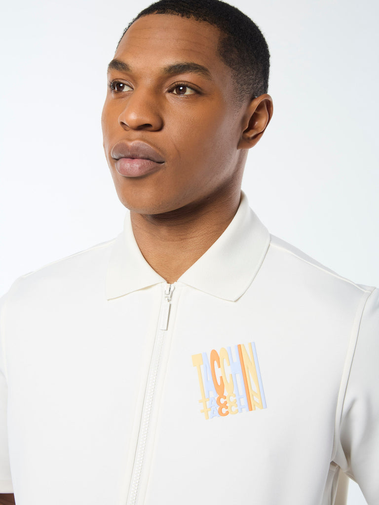 Urso Short Sleeve Track Jacket- Gardenia