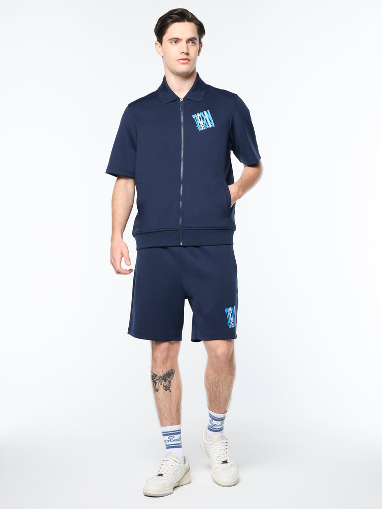 Urso Short Sleeve Track Jacket- Maritime Blue