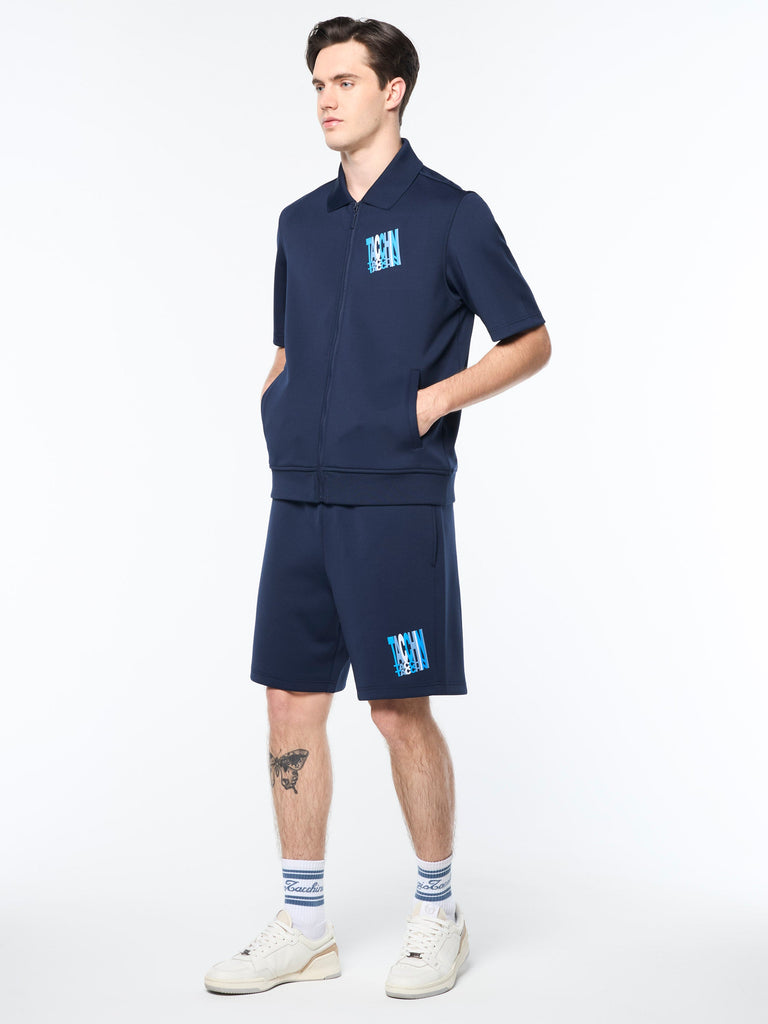 Urso Short Sleeve Track Jacket- Maritime Blue