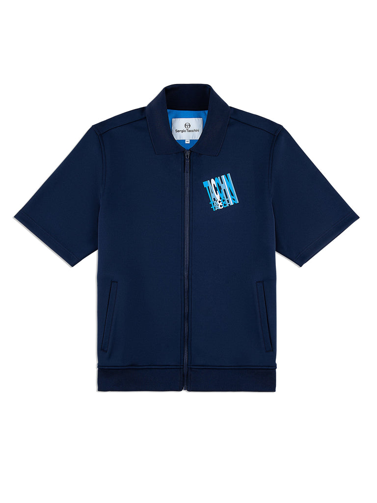 Urso Short Sleeve Track Jacket- Maritime Blue
