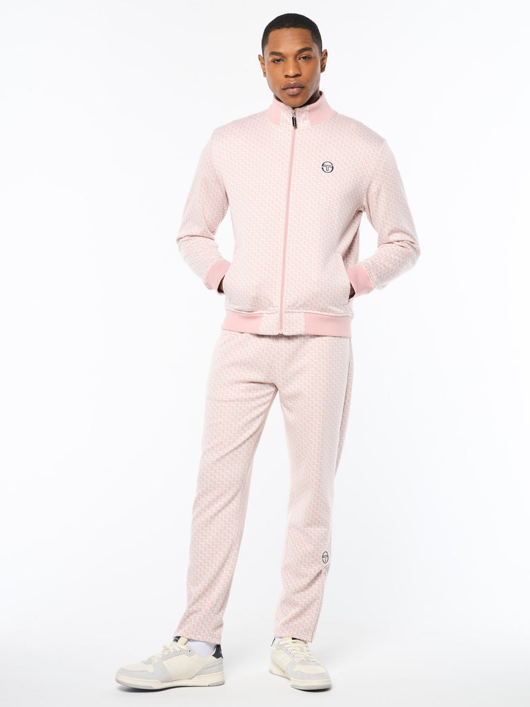 Paolo Knit Track Jacket- Pale Mauve