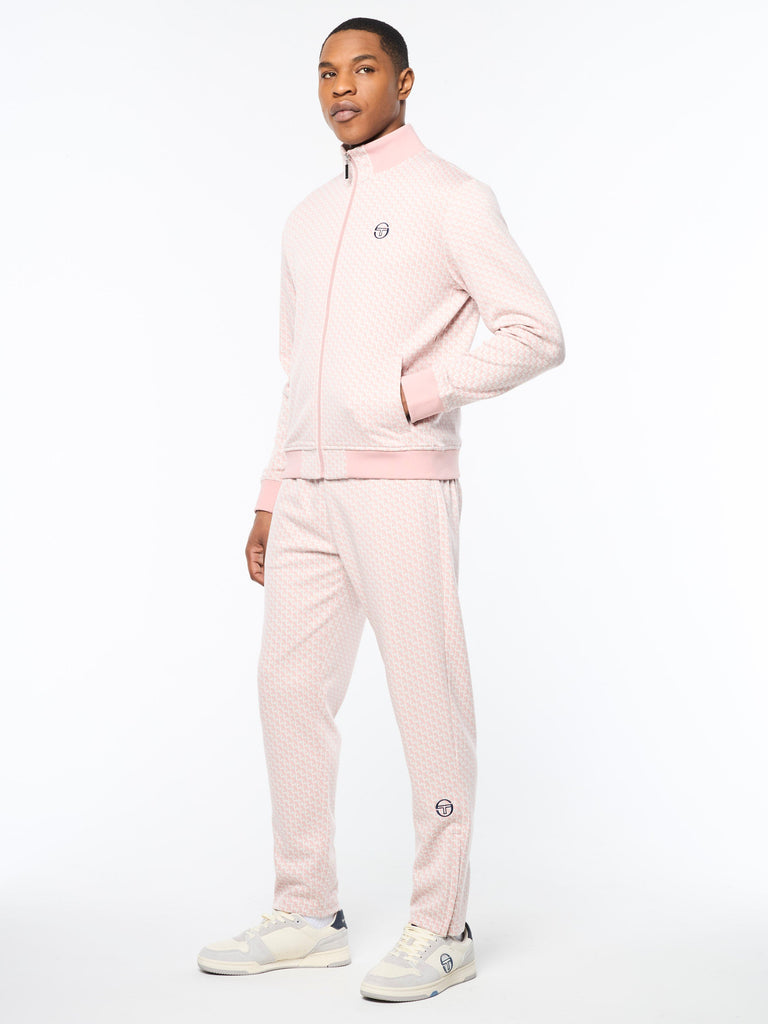 Paolo Knit Track Jacket- Pale Mauve