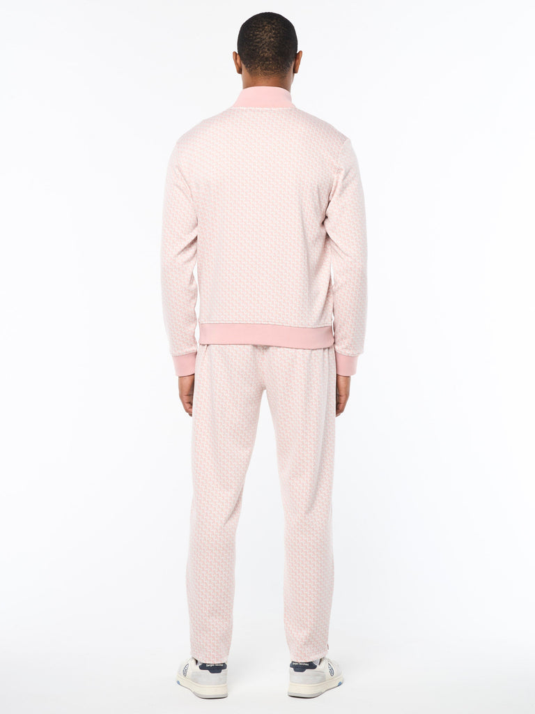 Paolo Knit Track Jacket- Pale Mauve