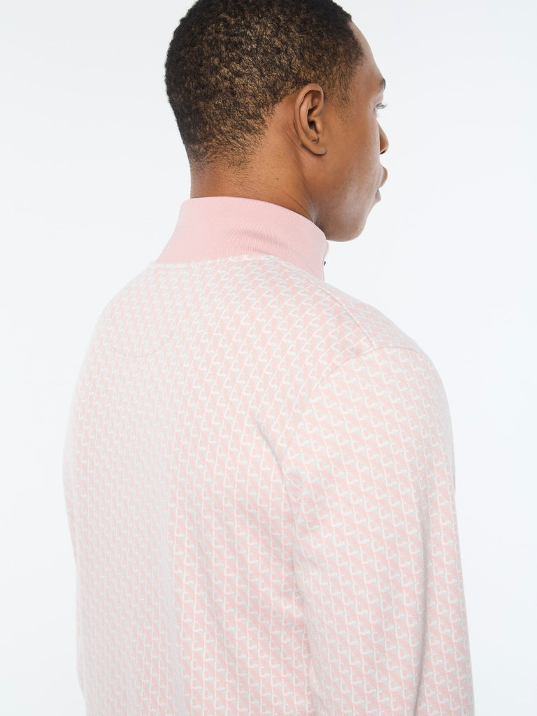 Paolo Knit Track Jacket- Pale Mauve