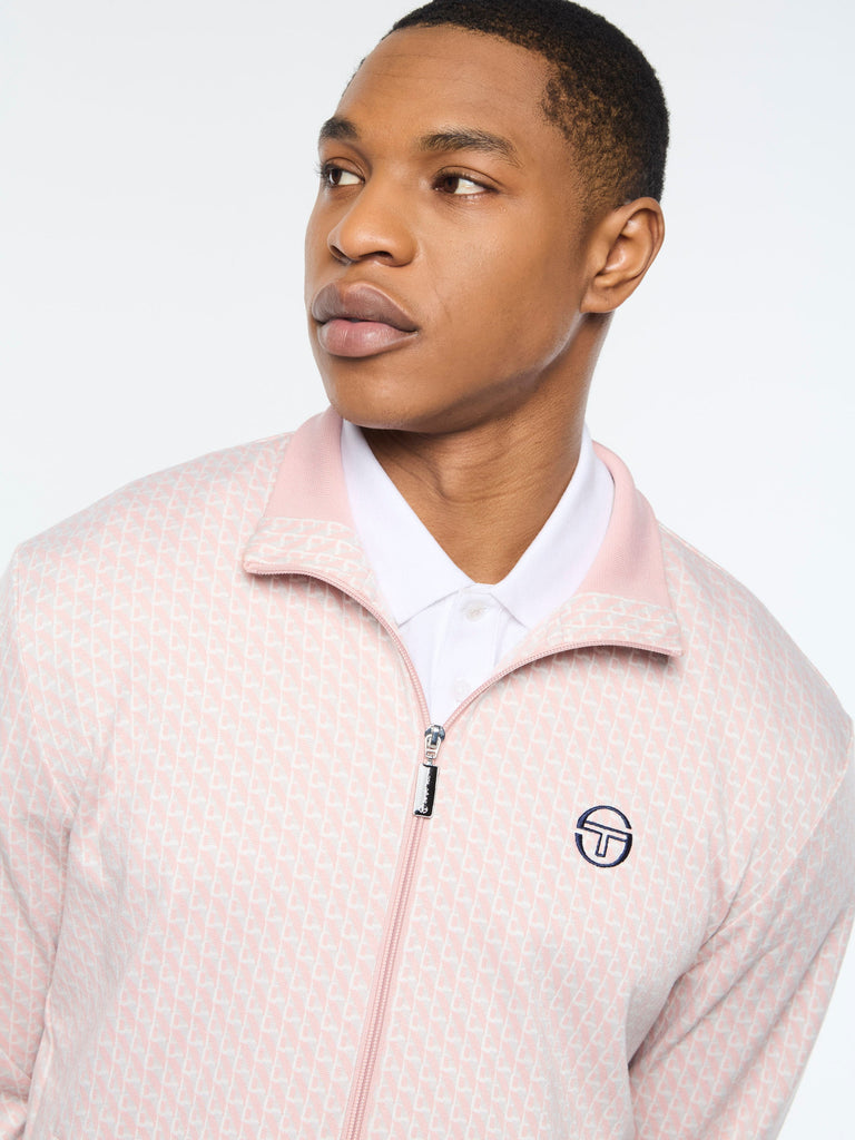 Paolo Knit Track Jacket- Pale Mauve