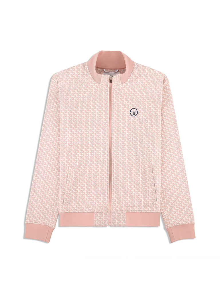 Paolo Knit Track Jacket- Pale Mauve