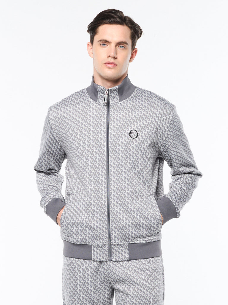 Paolo Knit Track Jacket- Quiet Shade