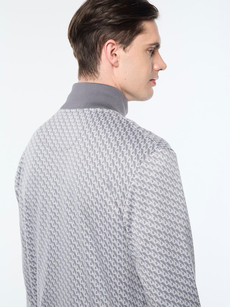 Paolo Knit Track Jacket- Quiet Shade