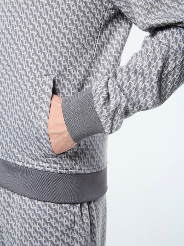 Paolo Knit Track Jacket- Quiet Shade
