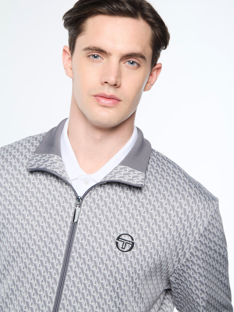 Paolo Knit Track Jacket- Quiet Shade