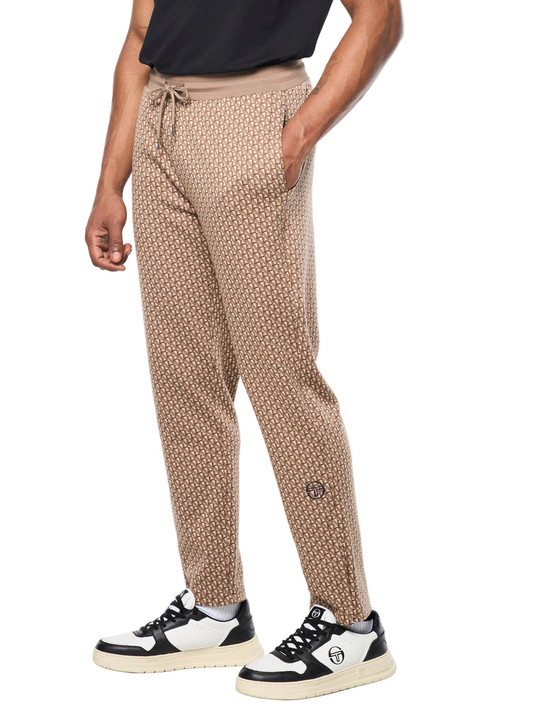 Paolo Knit Track Pant- Taupe Grey