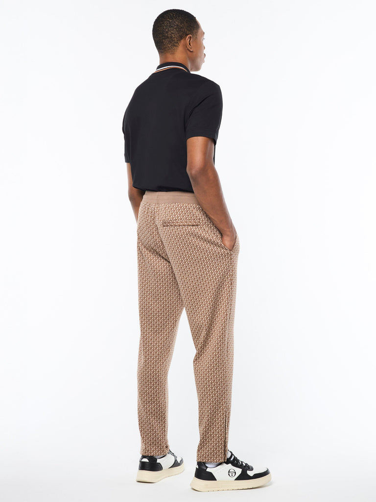 Paolo Knit Track Pant- Taupe Grey