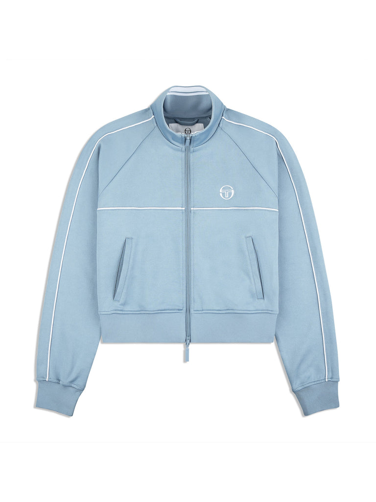 Miss Lioni Track Jacket- Faded Denim