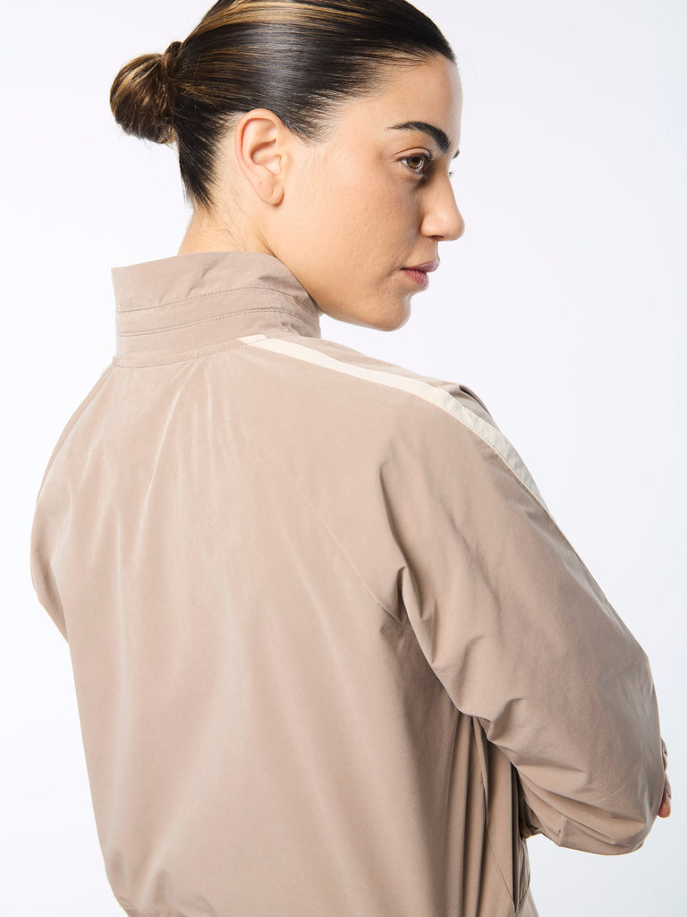 Pippa Track Jacket- Taupe Grey