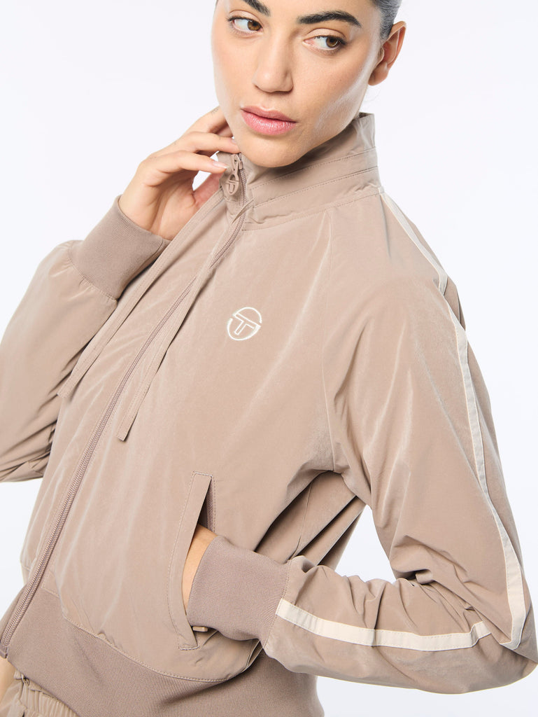 Pippa Track Jacket- Taupe Grey
