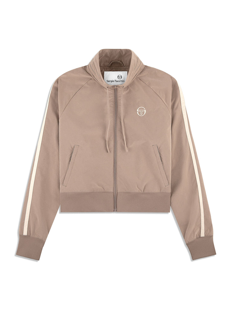 Pippa Track Jacket- Taupe Grey