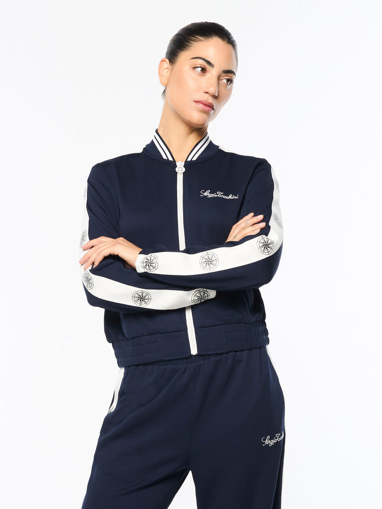 Women's Bussola Track Jacket- Maritime Blue