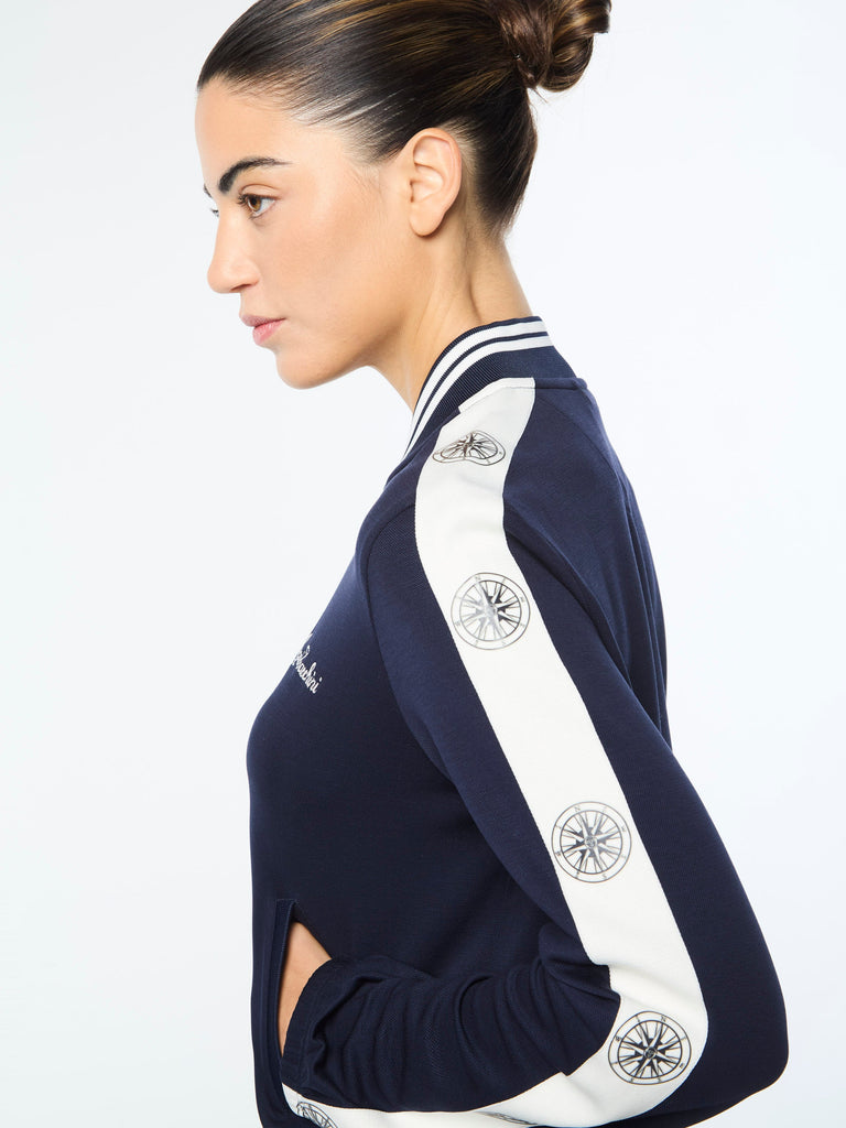Women's Bussola Track Jacket- Maritime Blue