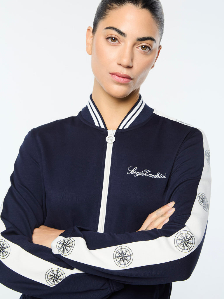 Women's Bussola Track Jacket- Maritime Blue