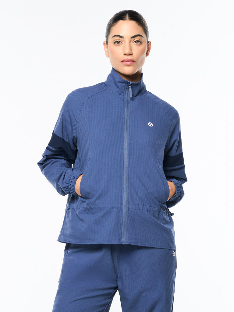 Luna Track Jacket- Blue Indigo