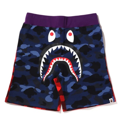 BAPE Crazy Camo Shark Shorts (Blue)