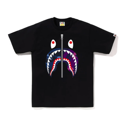 BAPE COLOR CAMO SEPARATE SHARK TEE (Blue/Purple)