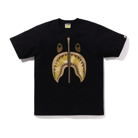 BAPE Color Camo Shark tee (Black/Gold)