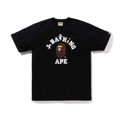 BAPE NINJA COLLEGE TEE (BLACK)
