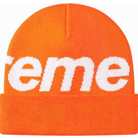 Supreme Big Logo Beanie (FW22/FW24) Orange