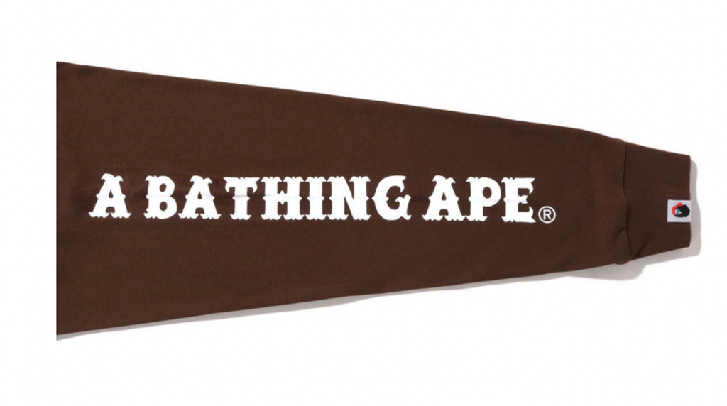 Bape Crossbone L/S Tee (Brown)