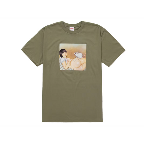 Supreme Mouse Line Tee Olive (SS25)