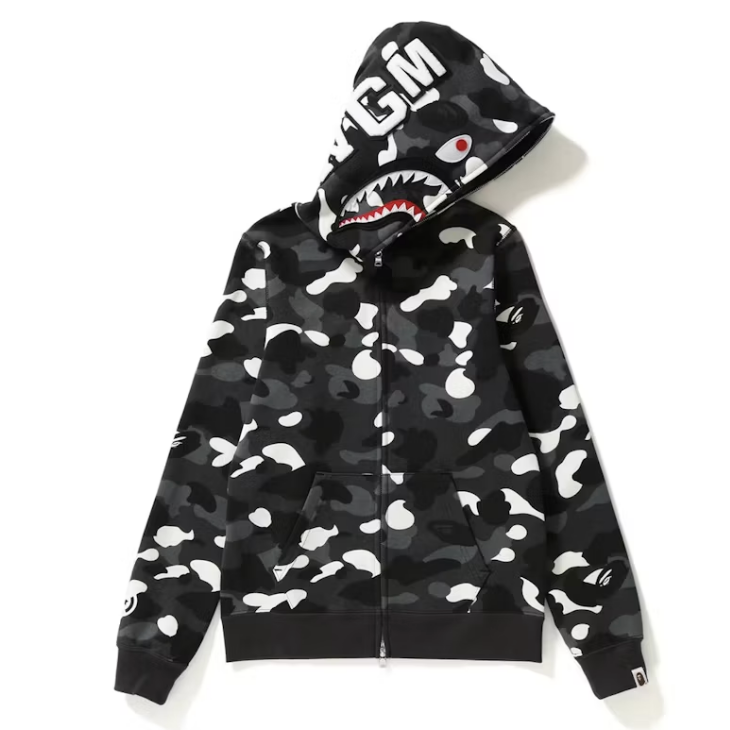 BAPE City Camo Shark WGM Full-Zip Hoodie (FW18)